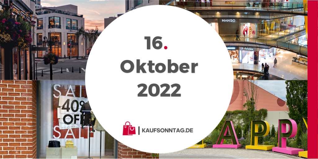 Verkaufsoffener Sonntag 16. Oktober 2022