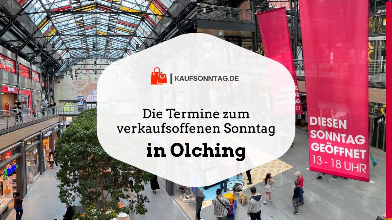 Termine zum verkaufsoffenen Sonntag in Olching