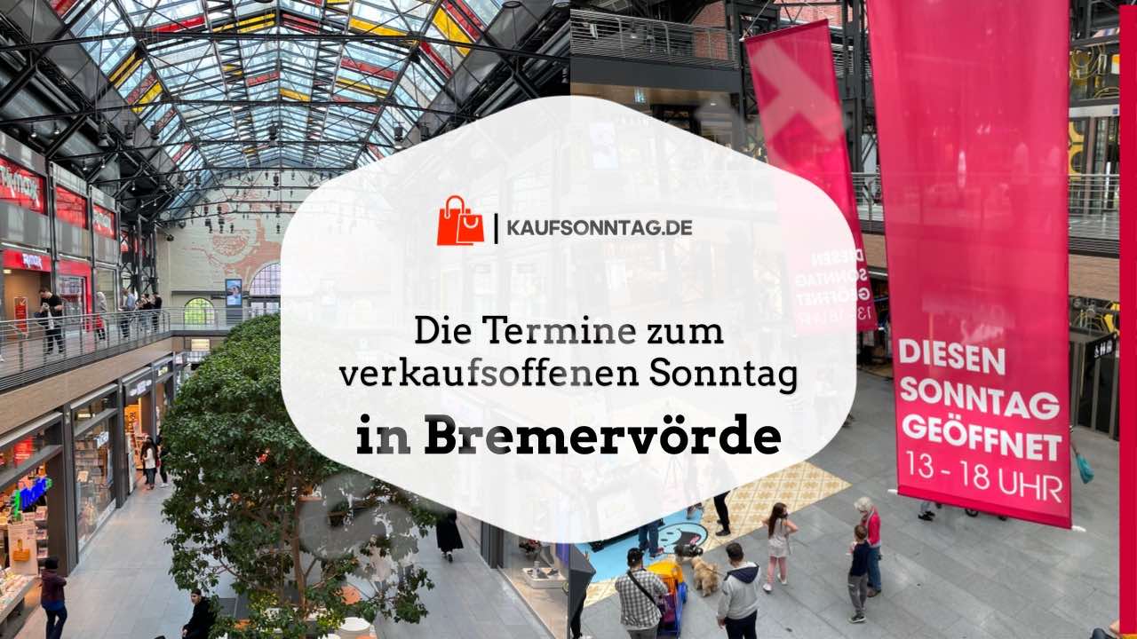 Termine zum verkaufsoffenen Sonntag in Bremervörde