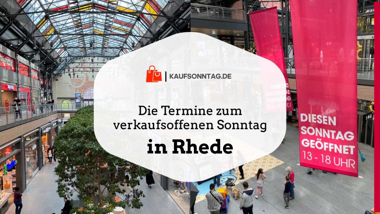Termine zum verkaufsoffenen Sonntag in Rhede