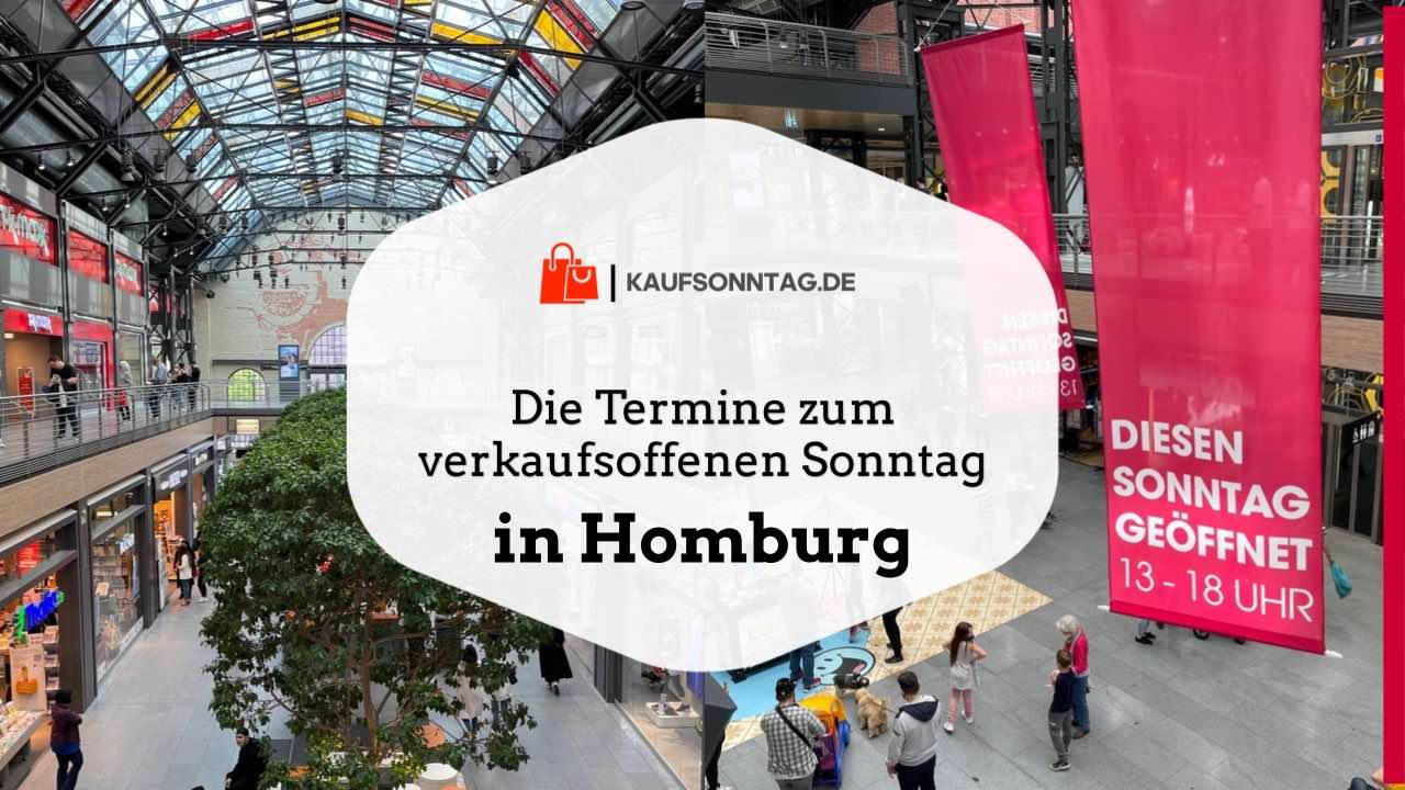Termine zum verkaufsoffenen Sonntag in Homburg