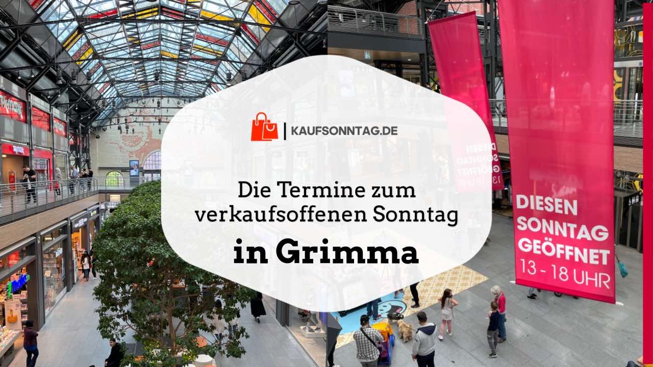 Termine zum verkaufsoffenen Sonntag in Grimma